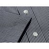 Chemise tissu rayures noir et blanc