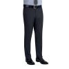 Pantalon costume Homme Coupe Slim Sans pince Anthracite