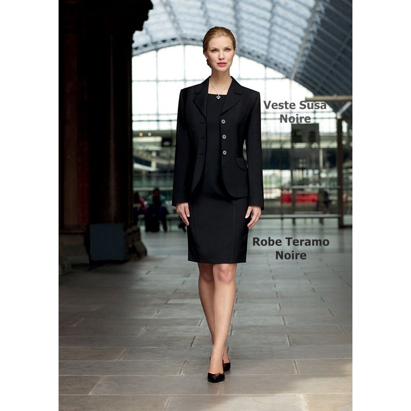 Veste femme, 3 boutons, Col rond, pour un look impeccable