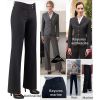 Pantalon femme taille basse, confortable et facile d'entretien, pour une apparence impeccable