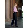 Pantalon femme taille haute, noir