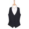 Gilet barman Femme cintré 5 boutons Noir