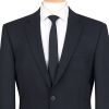 Veste Blazer Homme noire  Près du corps Revers étroit