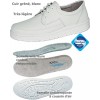 chaussures de travail Cuir Coussin d'air Antidérapant Antistatic Blanc