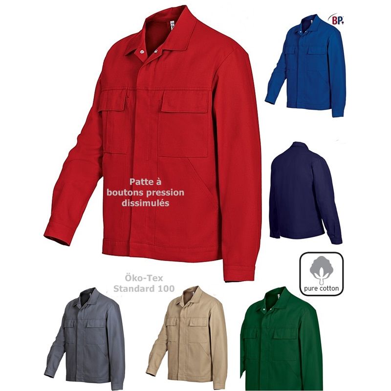 Veste de travail Homme rouge - Vestes et blousons de travail 