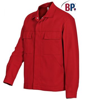 Blouson de Travail,Rouge Taille 58/60, Garanti Grand Teint, 100% Coton irrétrécissable.