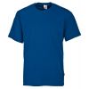 tee-shirt travail col rondl bleu roi