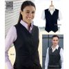 Gilet dame, 6 boutons devant, Ajustable au dos, Polyester et Viscose