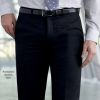 Pantalon costume homme Sans pince Noir