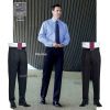 Pantalon homme, Noir, Taille 40, Avec pinces, 2 poches côté, Polyester et Viscose.