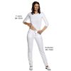 Tee-shirt femme Blanc et pantalon Stretch