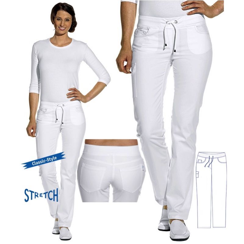 pantalon blanc sport femme