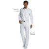 Pantalon jean blanc homme Stretch Coton 5 poches