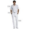 Chemise blanche manches courtes avec pantalon blanc