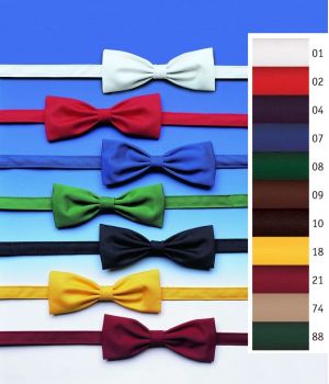 Noeud papillon, Polyester et Coton, Bleu Roi ou Vert.