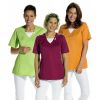 Blouse courte à manches 1/2, Emplacement blanc dans le décolleté