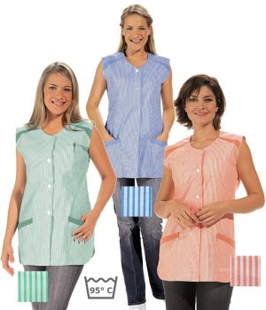 Blouse Femme sans manches, couleur à rayures