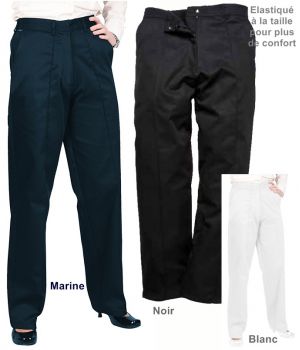 Pantalon de Travail Femme, Élastiqué à la taille, Confort et Style