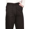 Pantalon de travail femme noir, élastiqué à la ceinture