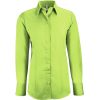 Chemisier manche longue Stretch Vert pomme