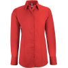 Chemisier manche longue Stretch Rouge