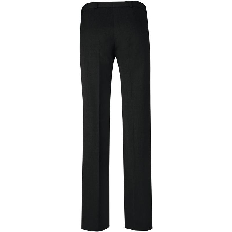 Pantalon Femme, Coupe droite, Confort Laine vierge, Polyester et Stretch,  Lavable