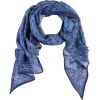 Foulard long écharpe Bleu Cashmere lavable