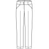 Pantalon Femme Taille basse Coupe cigarette Bi-stretch Schéma