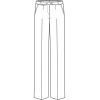 Croquis pantalon tailleur femme Schéma