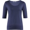 T-shirt Femme Slim Coton noble Stretch Marine