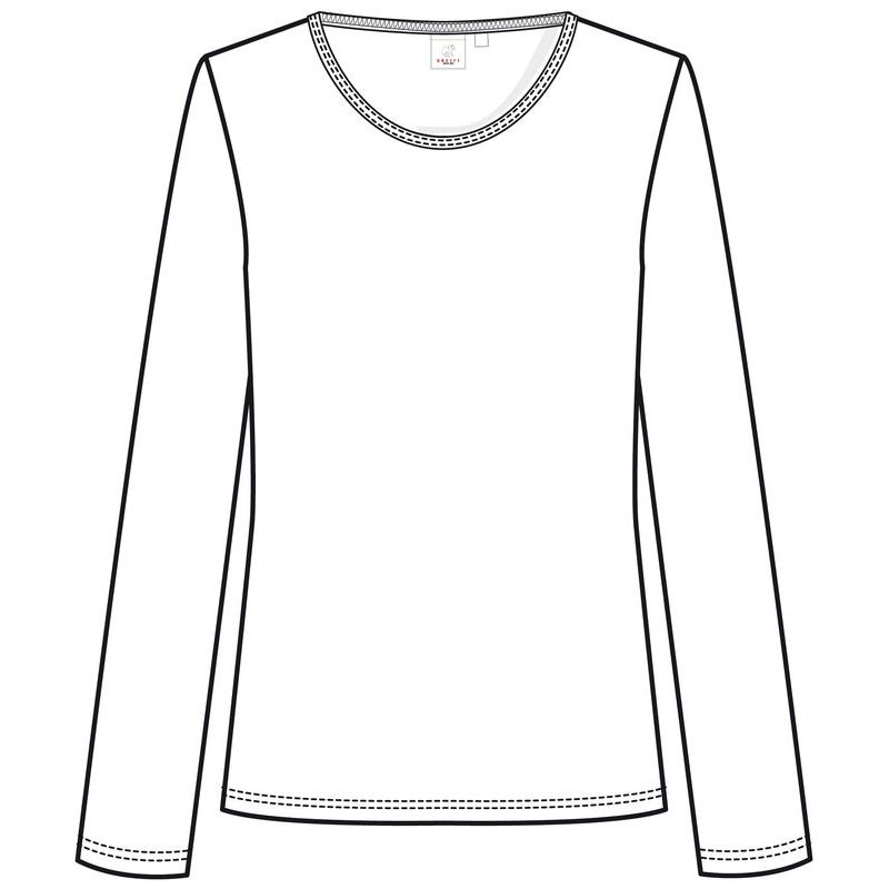 tee shirt femme manche longue coton