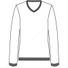 Croquis Pull femme Col V