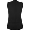 Gilet serveuse bar cintré par élastique intérieur Noir