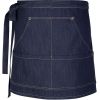 Tablier de service homme femme bleu denim