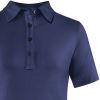 Polo femme manche courte Col chemise Marine