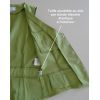 Gilet Barman femme cintré par bande élastique Vert kiwi