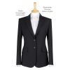 Veste Blazer Femme Cintrée 2 boutons Anthracite