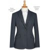 Veste Blazer Femme Cintrée 2 boutons Gris