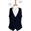 Gilet de costume Femme Dos satin 2 poches Marine