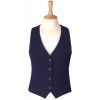 Gilet femme Slim 4 boutons Bleu moyen