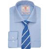 Chemise homme bleue ciel Manche longue Tissu à chevrons