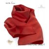 Foulard Femme 100% Soie, Rouge Groseille, Doux au toucher, 20 x 160 cm