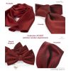 Foulard Femme 100% Soie Bordeaux  20 x 160 cm