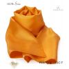 Foulard Femme 100% Soie, Orange, Doux au toucher, 20 x 160 cm.