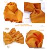 Cravate 100% Soie Orange Traité anti tache Largeur 7 cm