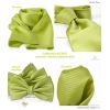 Cravate 100% Soie Vert chartreuse Traité anti tache Largeur 7 cm