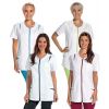 Blouse médicale courte pour femme, Fermeture à glissière couleur