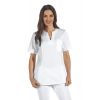 Tunique infirmière Cintrée Tissu léger 4 poches Blanc