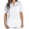 Blouse courte médicale femme Cintrée Légère 3 poches