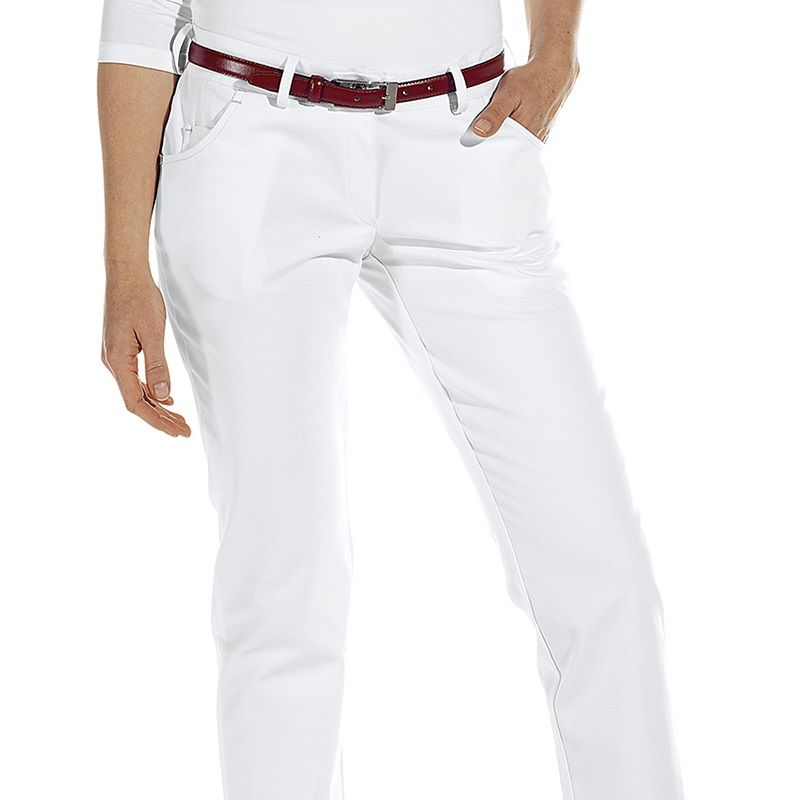 Rivets FemmeCoupe Pantalon Décoratifs 5 PochesBoutons Blanc Et Tendance l1KcFJ